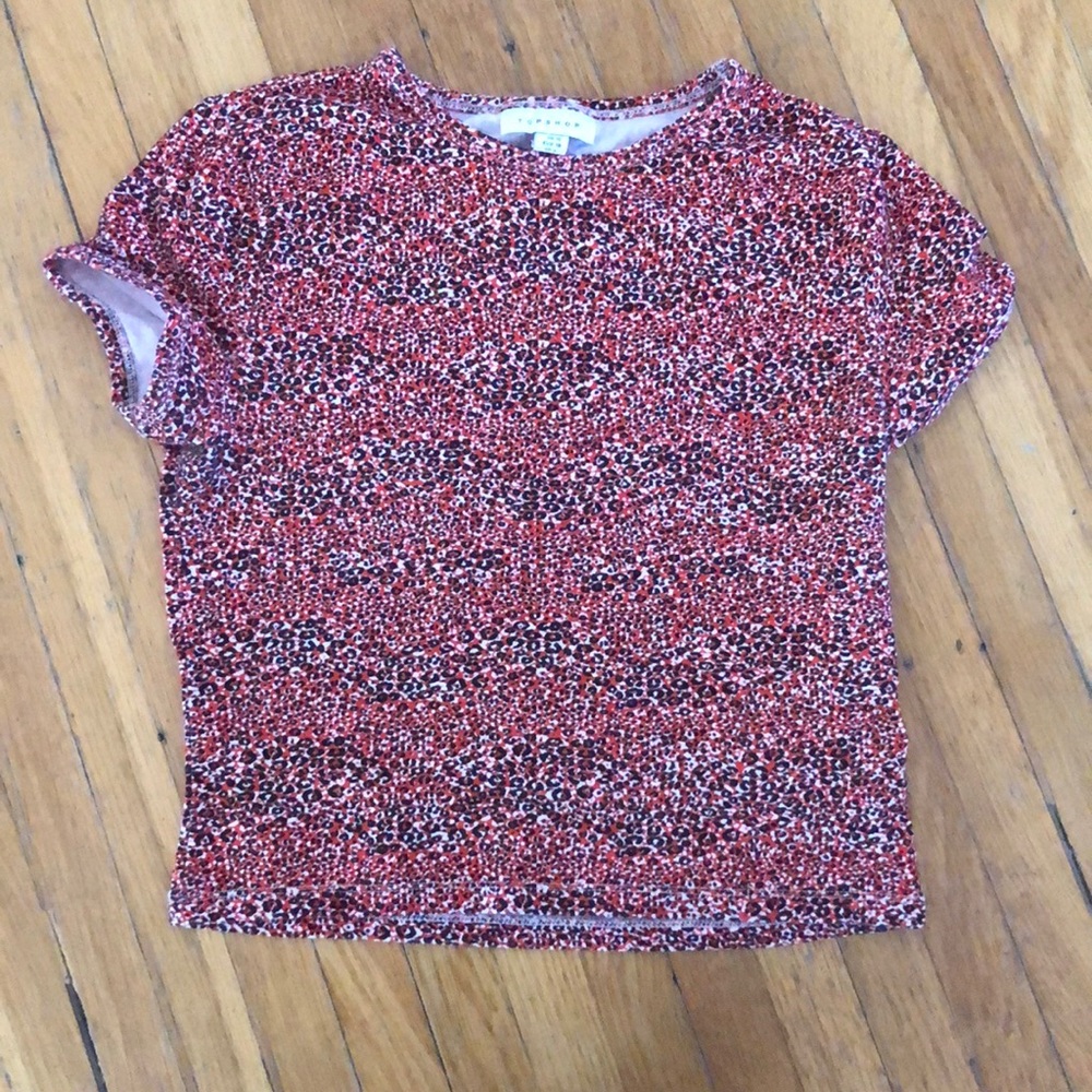 Topshop t-shirt leopard print